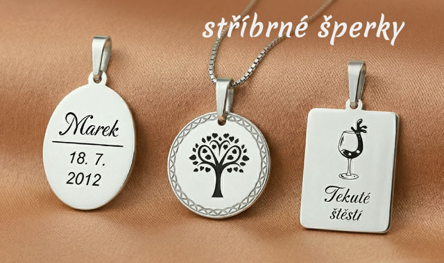 stříbrné šperky