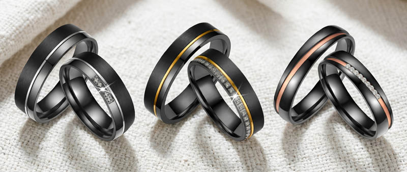 Snubní prsteny Black Titanium