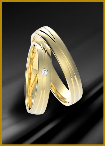 Snubní prsteny zlaté 887