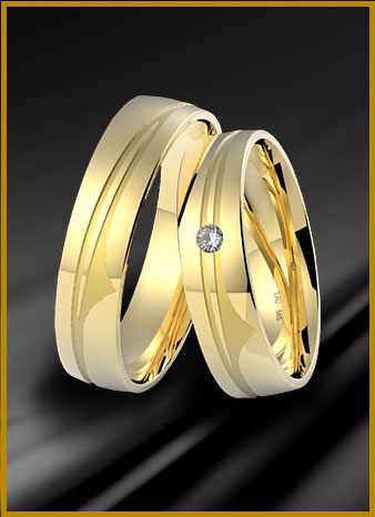 Snubní prsteny zlaté 908