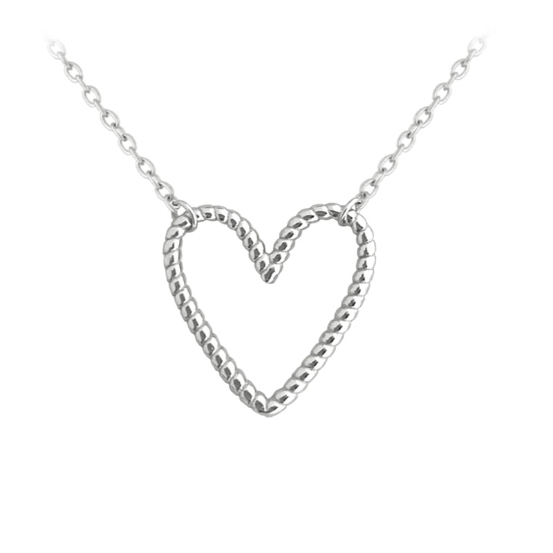 Stříbrný náhrdelník Srdce