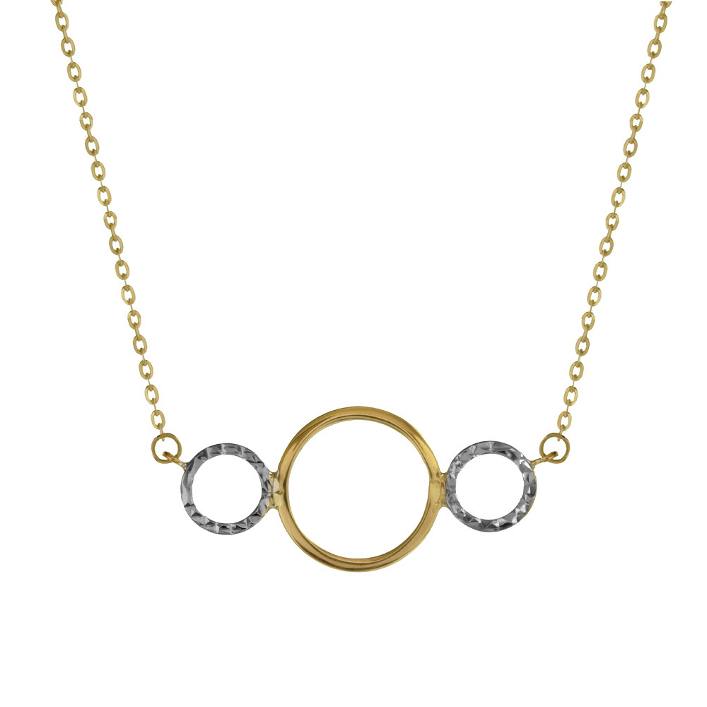 Zlatý náhrdelník tři kruhy
