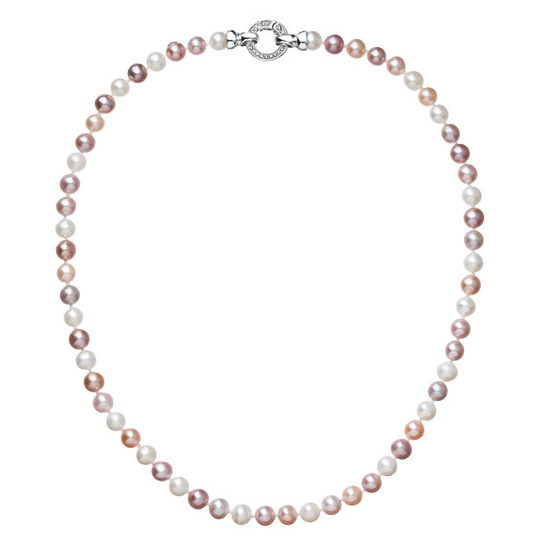Perlový náhrdelník z pravých říčních perel mix