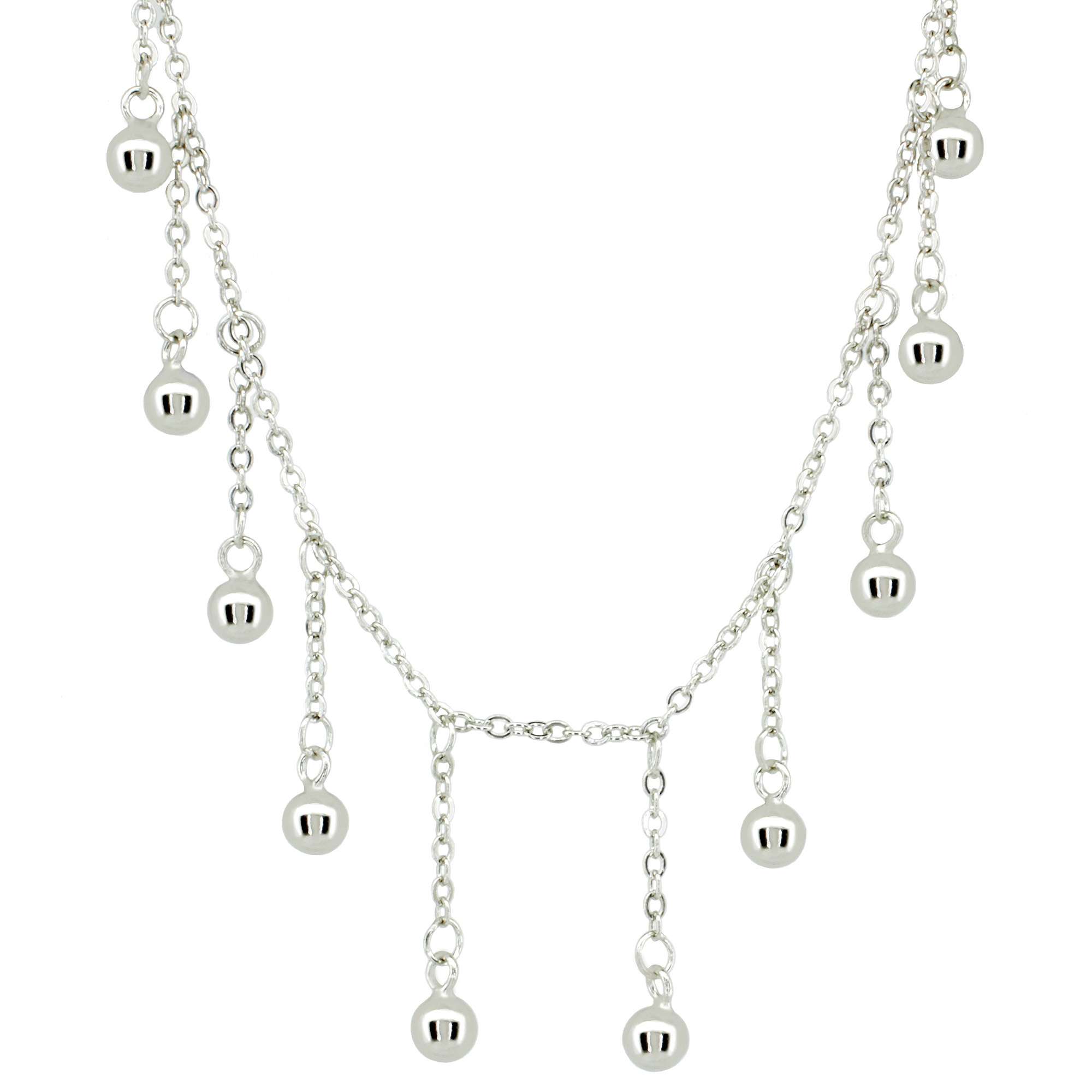 STM26 Stříbrný náhrdelník s kuličkami