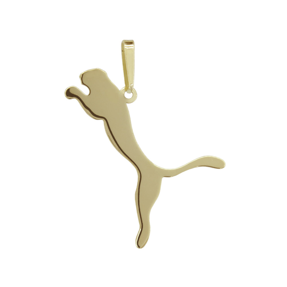 Zlatý přívěsek puma
