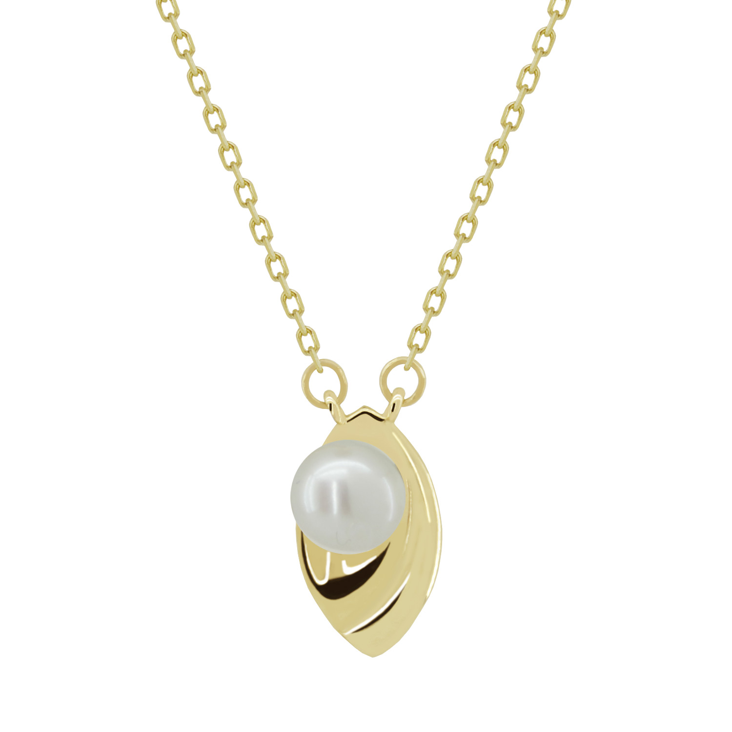 Z50-666 Zlatý náhrdelník s perlou