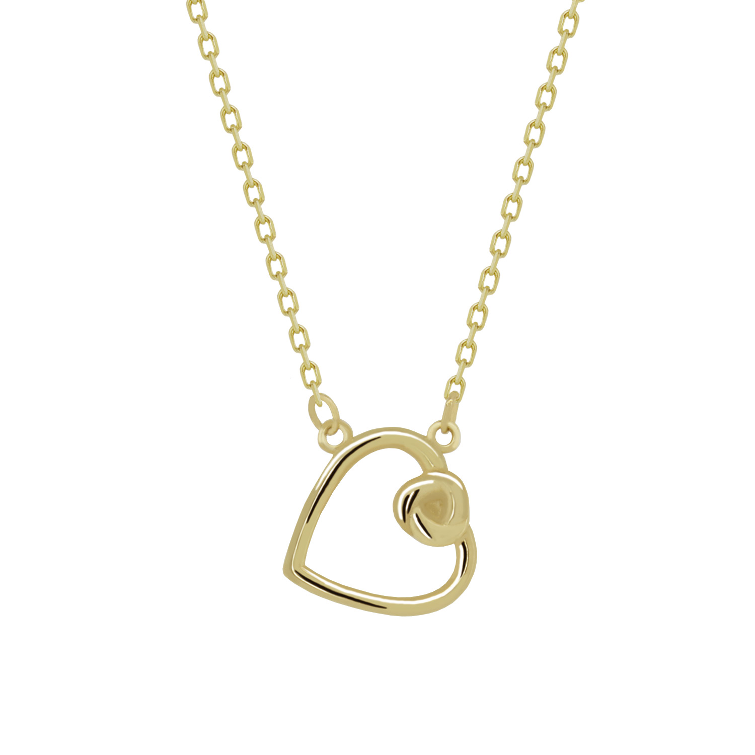 Z50-671 Zlatý náhrdelník srdce