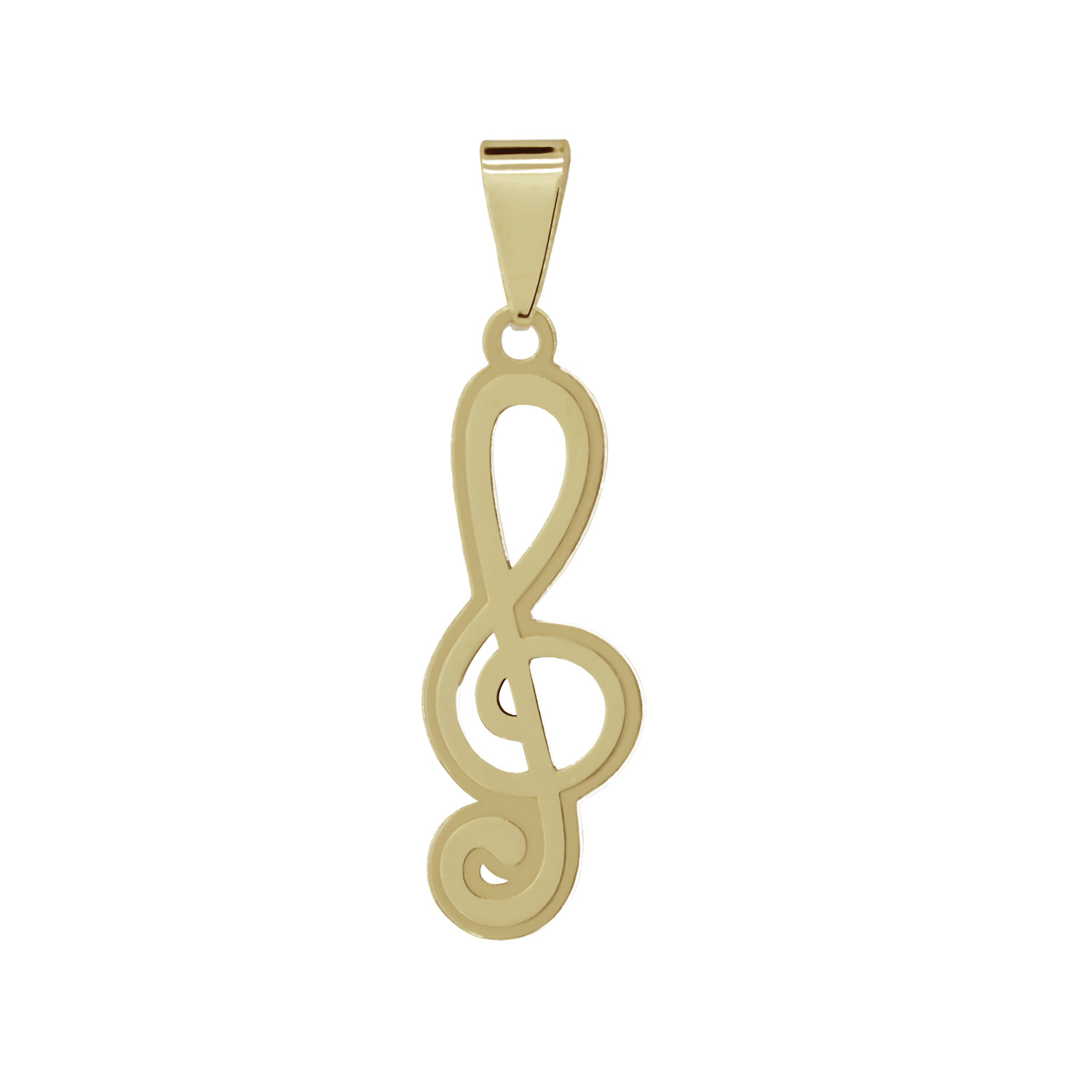Zlatý přívěšek houslový klíč