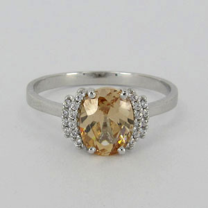 Z70-152 Zlatý prsten se zirkony