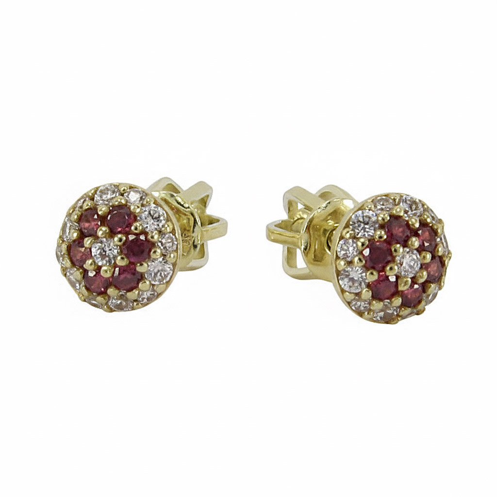 Zlaté dětské náušnice na šroubek