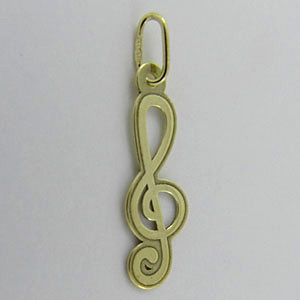 Zlatý přívěsek houslový klíč Z50-231